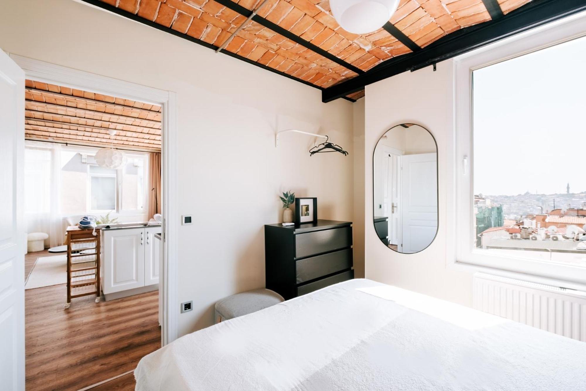 Flat W City View Near Galata Tower In Istiklal Ave Apartment อิสตันบูล ภายนอก รูปภาพ