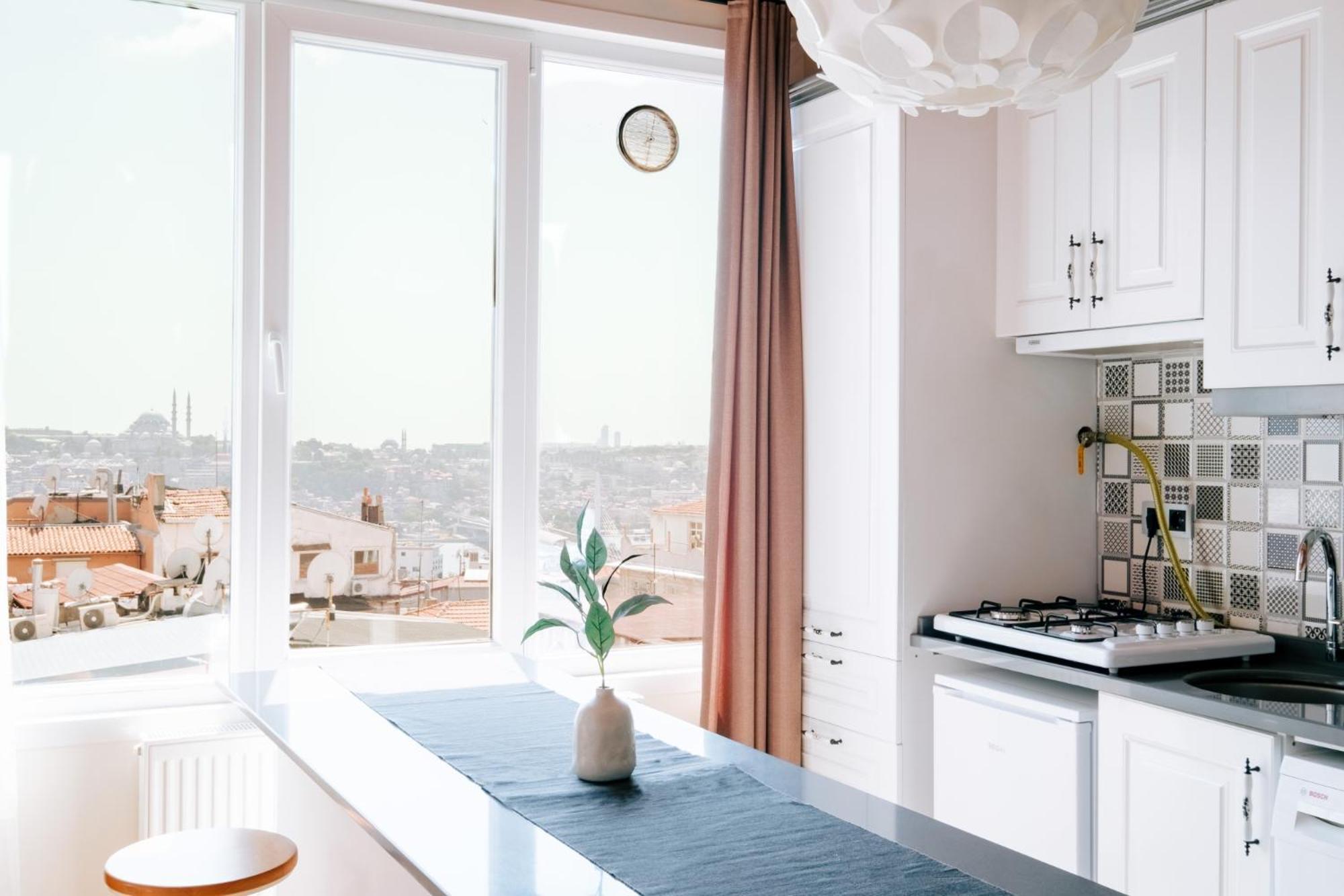 Flat W City View Near Galata Tower In Istiklal Ave Apartment อิสตันบูล ภายนอก รูปภาพ
