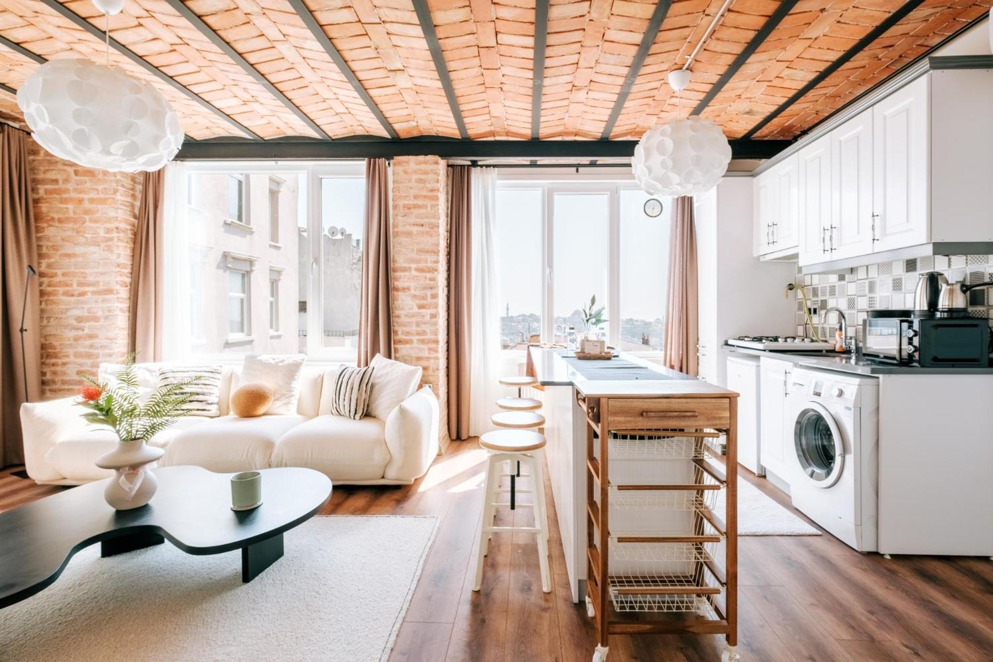 Flat W City View Near Galata Tower In Istiklal Ave Apartment อิสตันบูล ภายนอก รูปภาพ