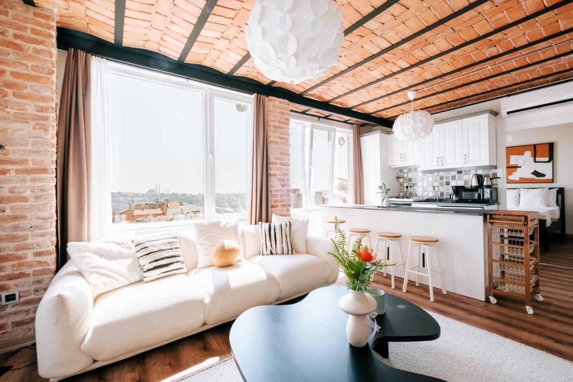 Flat W City View Near Galata Tower In Istiklal Ave Apartment อิสตันบูล ภายนอก รูปภาพ